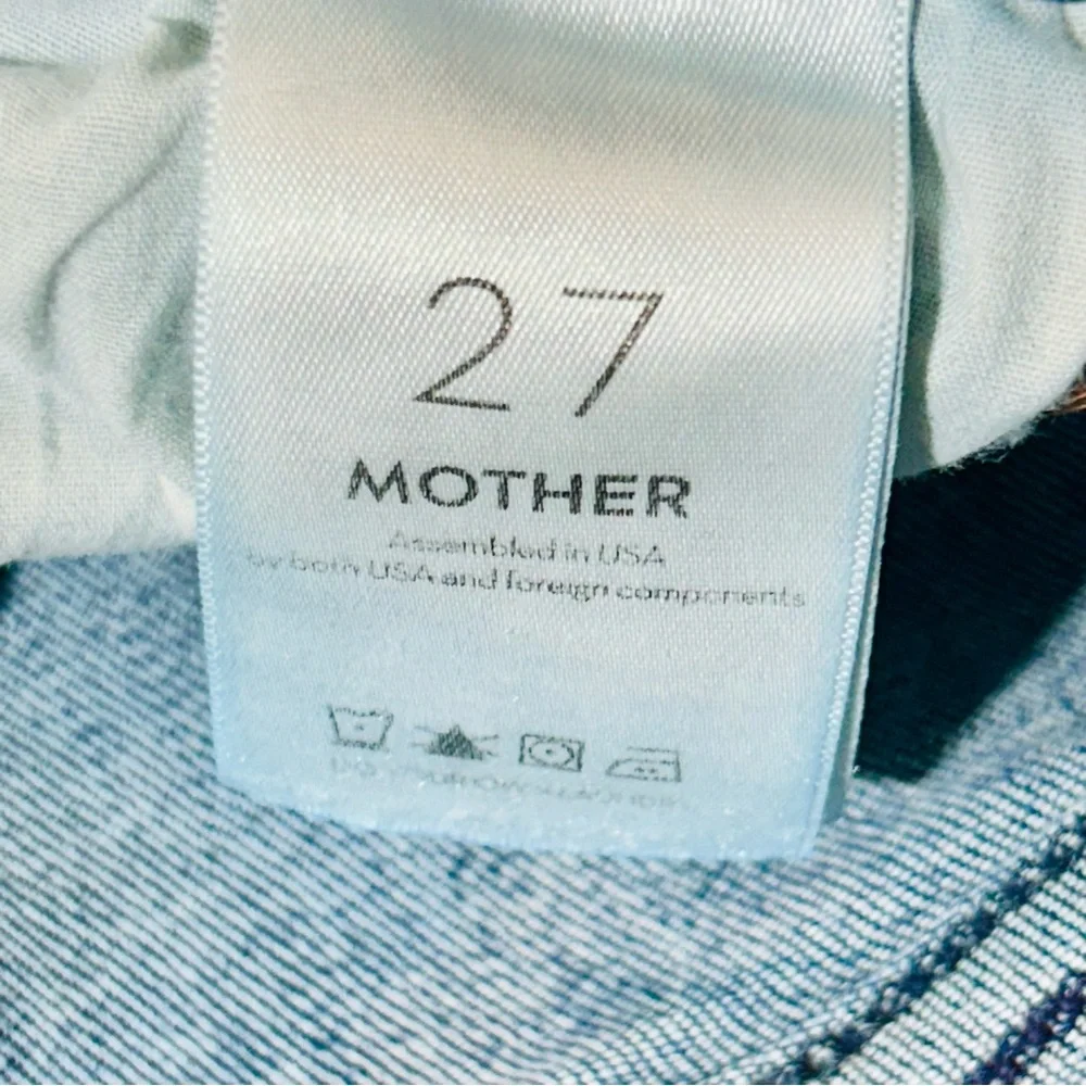 MOTHER jeans The Mid Rise Dazzler Ankle Fray jeans distressed women size 27 - Picture 4 of 11